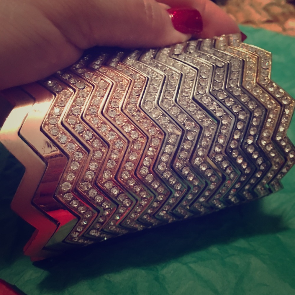 💎Chevron Bling Bangle Bracelets(15)💎